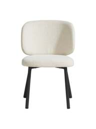 Barker and Stonehouse Elodie Boucle Dining Chair, in Neutral - thumbnail 2