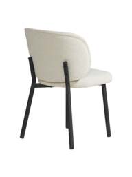 Barker and Stonehouse Elodie Boucle Dining Chair, in Neutral - thumbnail 4