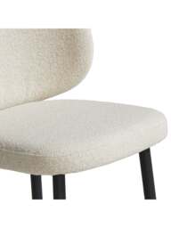Barker and Stonehouse Elodie Boucle Dining Chair, in Neutral - thumbnail 3