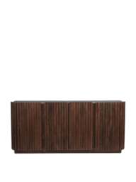 Libra Interiors Monterey Four Door Wooden Buffet Sideboard in Brown, Size 81x175x45 - thumbnail 4