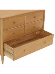 Barker and Stonehouse Teramo Oak Wood 5 Drawer Wide Chest in Neutral - thumbnail 5
