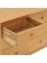 Barker and Stonehouse Teramo Oak Wood 5 Drawer Wide Chest in Neutral - thumbnail 4
