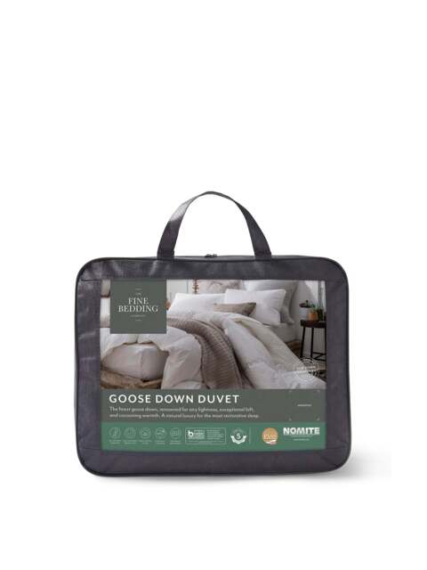 The Fine Bedding Company Goose Down Duvet 10.5 Tog in White, Wood/Metal, Size King - image 1