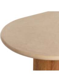 Barker and Stonehouse Panama Faux Stone Dining Table in Brown - thumbnail 3