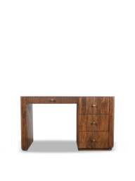 Barker and Stonehouse Tasso Mango Wood Desk With Marble Top in Brown - thumbnail 1
