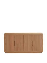 Barker and Stonehouse Olav Wood 4 Door Sideboard in Neutral - thumbnail 2