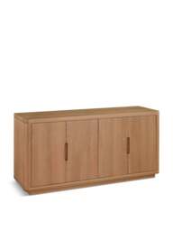 Barker and Stonehouse Olav Wood 4 Door Sideboard in Neutral - thumbnail 1
