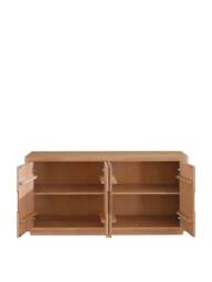 Barker and Stonehouse Olav Wood 4 Door Sideboard in Neutral - thumbnail 3