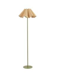 Heal's Raffia Floor Lamp Green in Natural/Green, Wood/Metal - thumbnail 1
