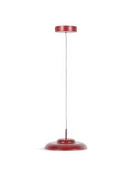Heal's Diner Led Metal Pendant Small in Ruby, Wood/Metal