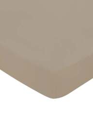 Bedeck of Belfast Fine Linens 400 Thread Count Sateen Plain Dye Cover Set Brown in Truffle, Cotton, Size Superking