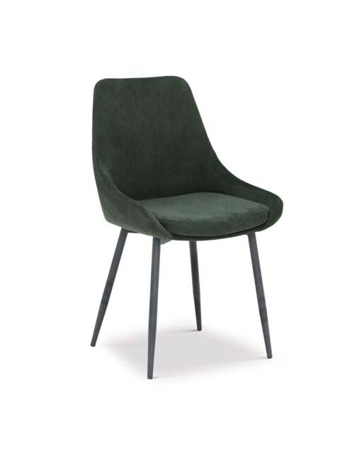 Barker and Stonehouse Emmett Cord Fabric Dining Chair in Green - image 1
