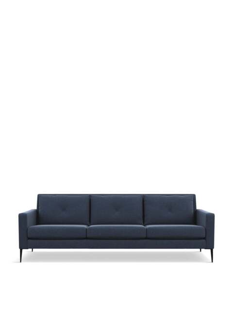 Heal's Brunel 4 Seater Boucle Indigo in Blue, Polyester, Size 232x90x79