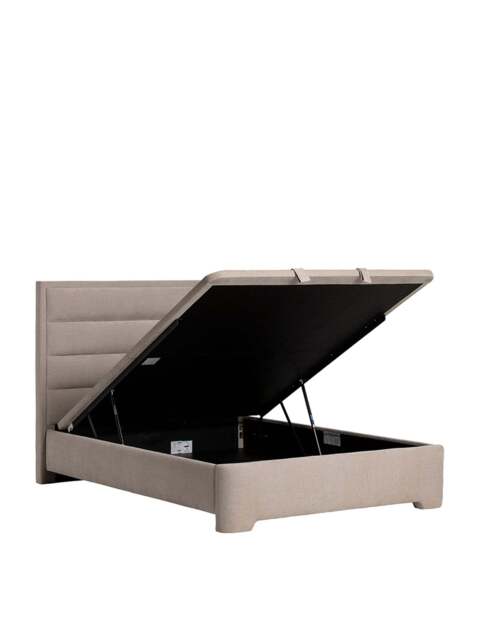 Barker and Stonehouse Rothbury Double Ottoman Bed Frame in Neutral - image 1