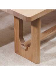 Barker and Stonehouse Olav Neutral Wood Dining Bench in Brown, Size 186Cm - thumbnail 2