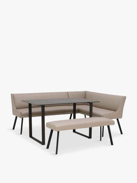 Barker and Stonehouse Belize Left Hand Corner Dining Set in Taupe - image 1