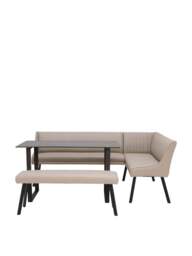 Barker and Stonehouse Belize Left Hand Corner Dining Set in Taupe - thumbnail 2