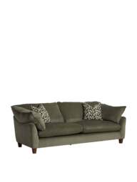 Barker and Stonehouse Orion Fabric Grand Sofa in Green, Size 4 Seater - thumbnail 2