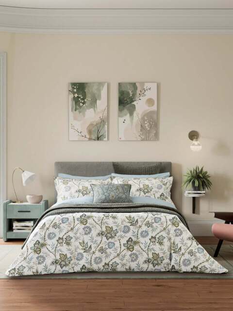 Bedeck of Belfast Emira Cover Set Size Teal in Soft Teal/Green, Cotton, Size King - image 1