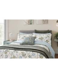 Bedeck of Belfast Emira Cover Set Size Teal in Soft Teal/Green, Cotton, Size King - thumbnail 2