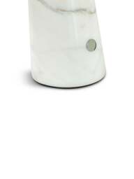 Heal's Abri Led Portable Table Lamp /white Volakas Marble in Chrome, Wood/Metal - thumbnail 3
