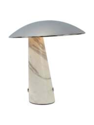 Heal's Abri Led Portable Table Lamp /white Volakas Marble in Chrome, Wood/Metal - thumbnail 2