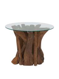 Barker and Stonehouse Whinfell Round Lamp Table in Brown - thumbnail 3