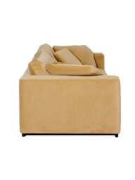 Heal's Trento 4 Seater Velvet Sofa in Camel, Wool, Size W226 x D10 - thumbnail 3