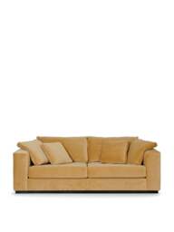 Heal's Trento 4 Seater Velvet Sofa in Camel, Wool, Size W226 x D10 - thumbnail 1