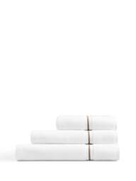 Fenwick at Home Claygate Bath Truffle in White/Truffle, Cotton, Size Sheet - thumbnail 3