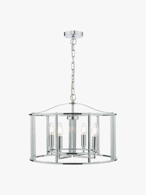 Dar Lighting Myka 4 Light Pendant in Polished Chrome - image 1