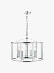 Dar Lighting Myka 4 Light Pendant in Polished Chrome - thumbnail 1