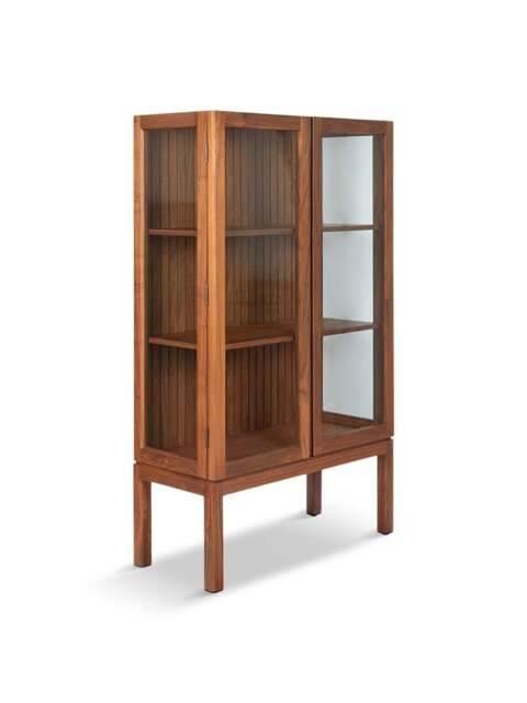 Heal's Riga Display Cabinet in Walnut - image 1