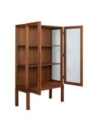 Heal's Riga Display Cabinet in Walnut - thumbnail 3