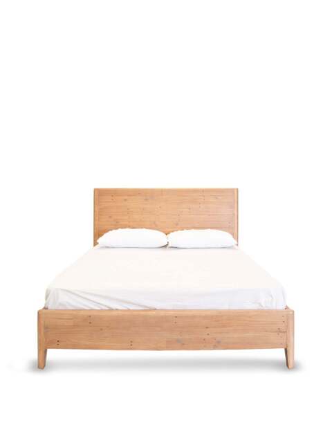 Barker and Stonehouse Halstatt Reclaimed Wood King Bed Frame in Brown