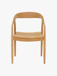 Barker and Stonehouse Semeru Teak Dining Chair With Arms in Wood - thumbnail 2