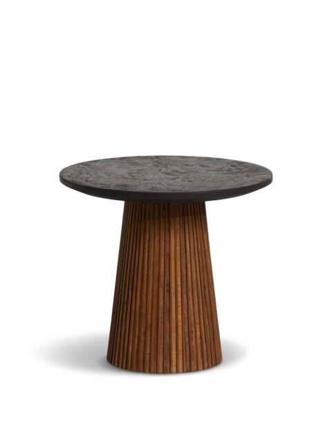Barker and Stonehouse Trinidad Reclaimed Teak Wood Small Round Coffee Table in Brown - image 1