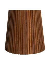 Barker and Stonehouse Trinidad Reclaimed Teak Wood Small Round Coffee Table in Brown - thumbnail 4