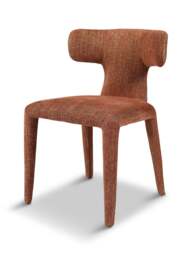 Libra Interiors Milo Upholstered Dining Chairs In ((Set Of 2)) in Brown, Wood/Metal