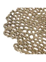 Libra Interiors Miel Cast Aluminium Platter in Gold, Size 7x39x38 - thumbnail 2