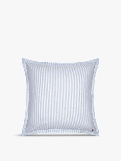 Ralph Lauren Home Oxford Cushion Cover in Blue, Cotton/Linen, Size 50x50cm
