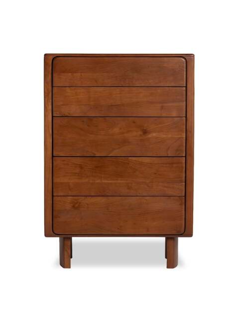 Barker and Stonehouse Zerina Walnut 5 Drawer Chest in Brown - image 1