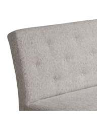 Barker and Stonehouse Medina Upholstered Dining Bench in Grey - thumbnail 3