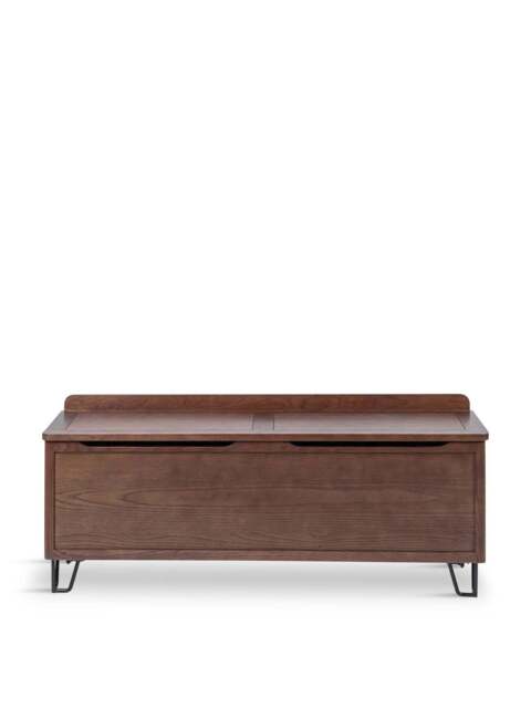 Heal's Brunel Blanket Box Dark Wood in Brown, Size 128x39x51 - image 1
