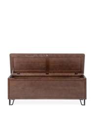 Heal's Brunel Blanket Box Dark Wood in Brown, Size 128x39x51 - thumbnail 3