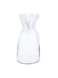 Gisela Graham Glass Scrunch Vase Large in Clear