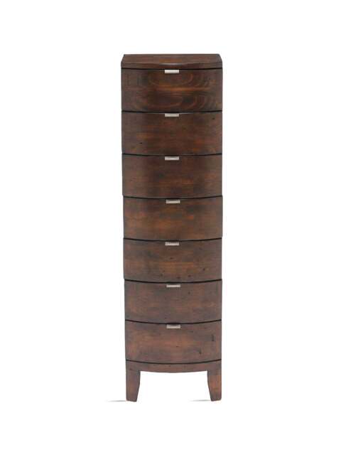 Barker and Stonehouse Navajos Reclaimed Wood 7 Drawer Tallboy in Reclaimed Wood/Chestnut Finish, Wood/Metal - image 1