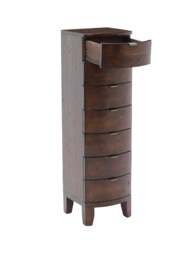 Barker and Stonehouse Navajos Reclaimed Wood 7 Drawer Tallboy in Reclaimed Wood/Chestnut Finish, Wood/Metal - thumbnail 3