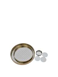 Libra Interiors en Scallop (Set Of 2) Trays in Gold, Size One - thumbnail 5