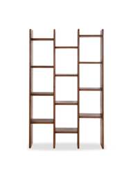 Barker and Stonehouse Zerina Walnut Wood Bookshelf in Brown - thumbnail 2